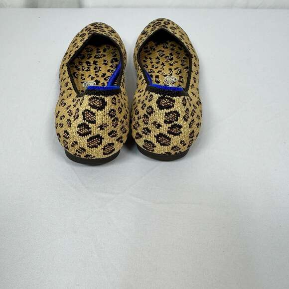 Rothy's The Flat Round Toe Animal Print Leopard Cheetah Ballet Flats - Picture 3 of 7